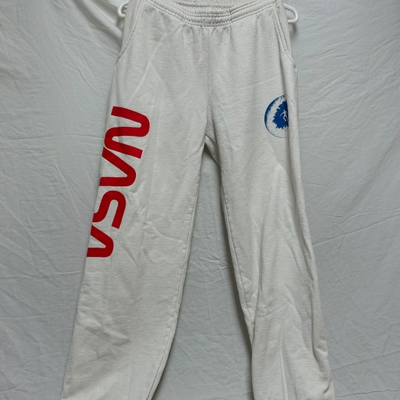 White NASA Sweatpants - Picture 1 of 5